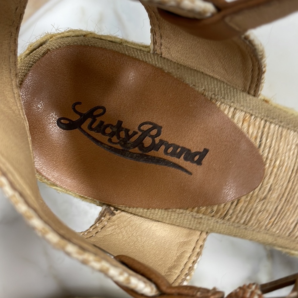 Lucky Brand espadrilles. So cute on. Only worn one time. - Picture 4 of 8